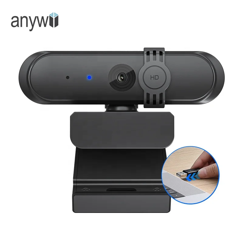 Anywii Webcam Free Driver Download Usb Webcam Video Chat Web Cam 1080p hd Camera for Laptop Computer