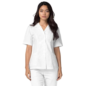 Lapel Collar Fashion Scrubs for Women Tunic Hairdresser Salon Tunic Beauty Spa Salon Uniform