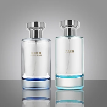 Luxury various design customized crystal glass perfume bottle 50ml 100ml 120ml square and round Empty Perfume Bottles