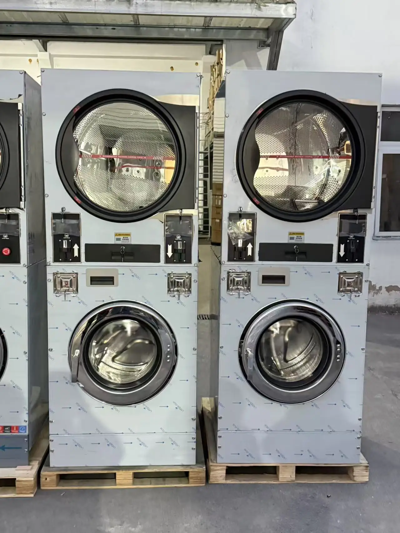 Fully Automatic 16kg Laundry Washing Machine With Dryer Stainless Steel  Housing Cold Water Cleaning Steam Electric Fuel Drying