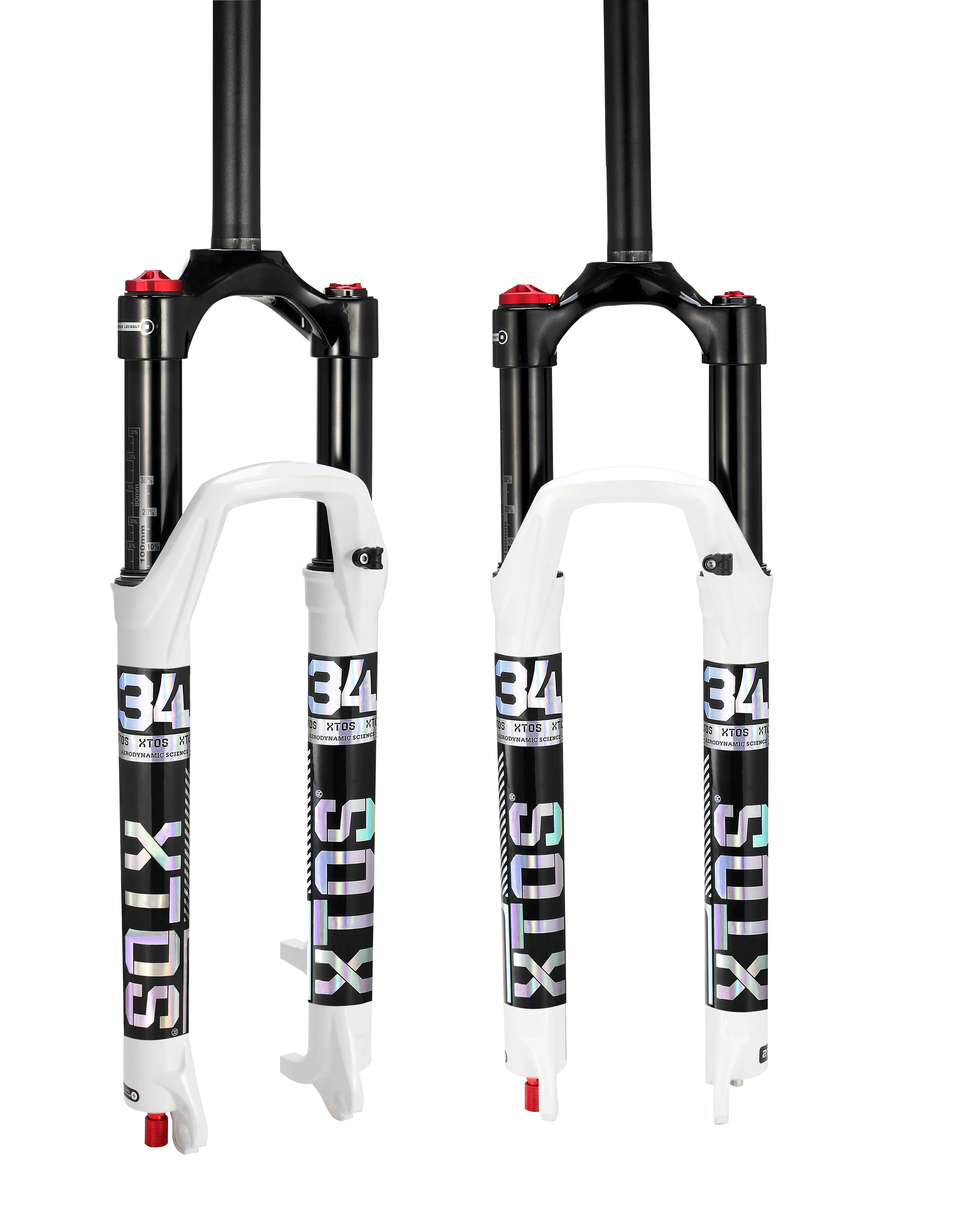 XTOS サスペンションバイクフォーク 27/29er トラベル120mm 軽量アルミ製