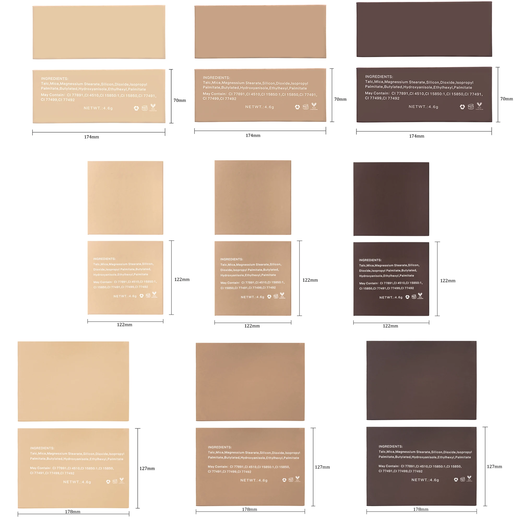 Макияж румяна Контур хайлайтер прессованная пудра Контур Палитра частная этикетка контур