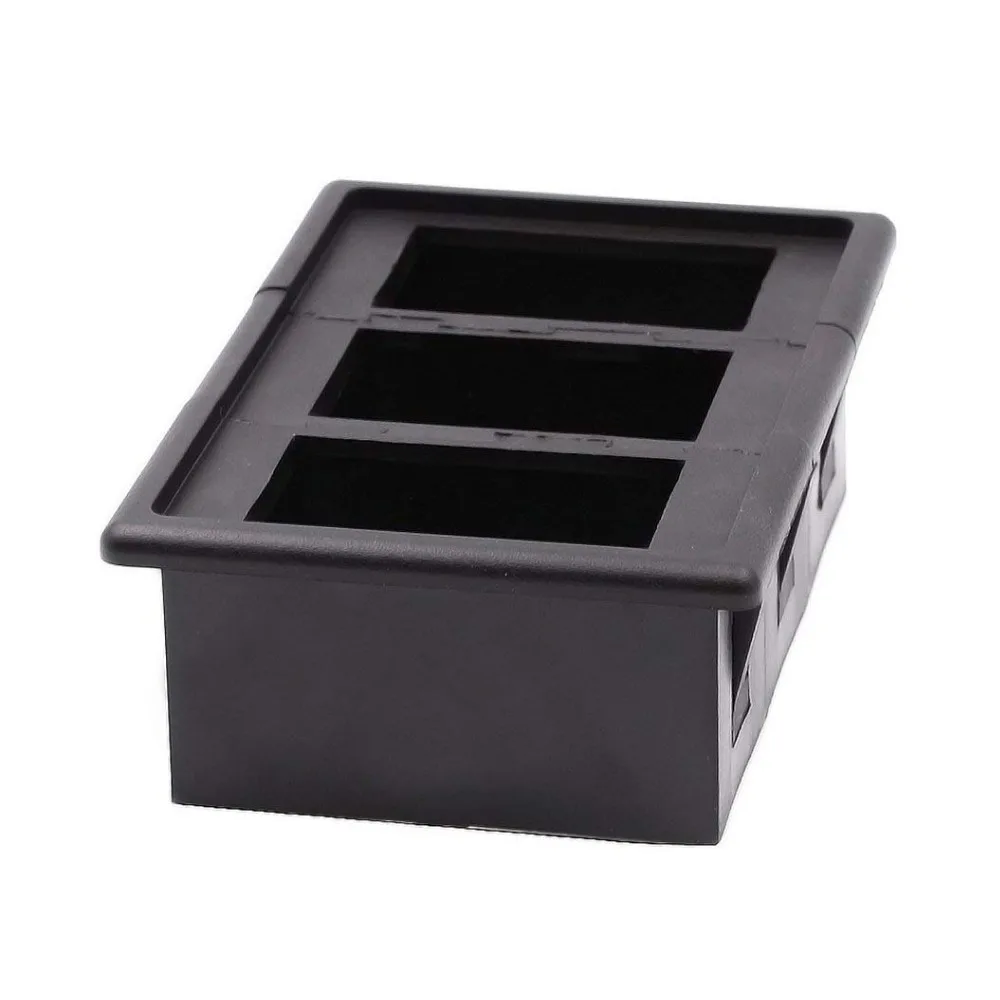 Rocker Switch Panel Housing Kit Switch Holder 3 Holes Rocker Switch