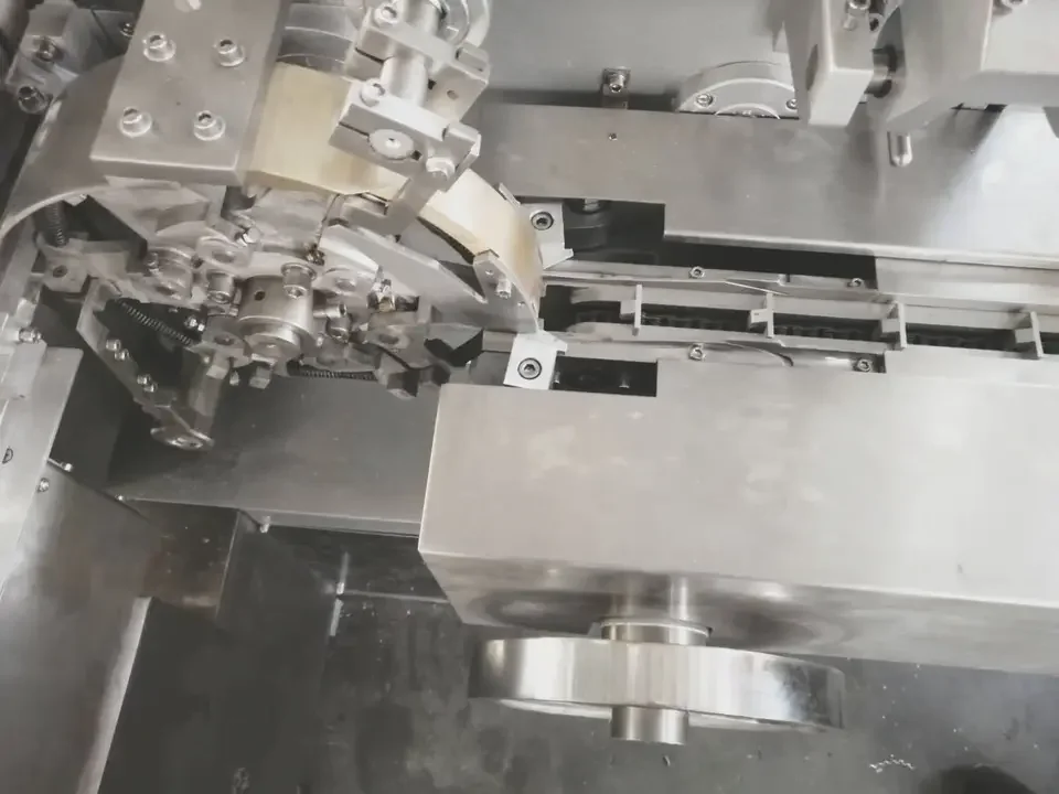 High Speed Automatic Maggi Chicken Bouillon Cube Folding Packing Machine Chocolate Cube Wrapping Machinery With Factory Price