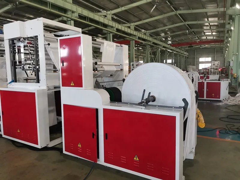 High Quality Servo Motor Driven FFS Thick Film Heavy Duty Tube Film Inner Emboossing and Gusseting Making Machine
