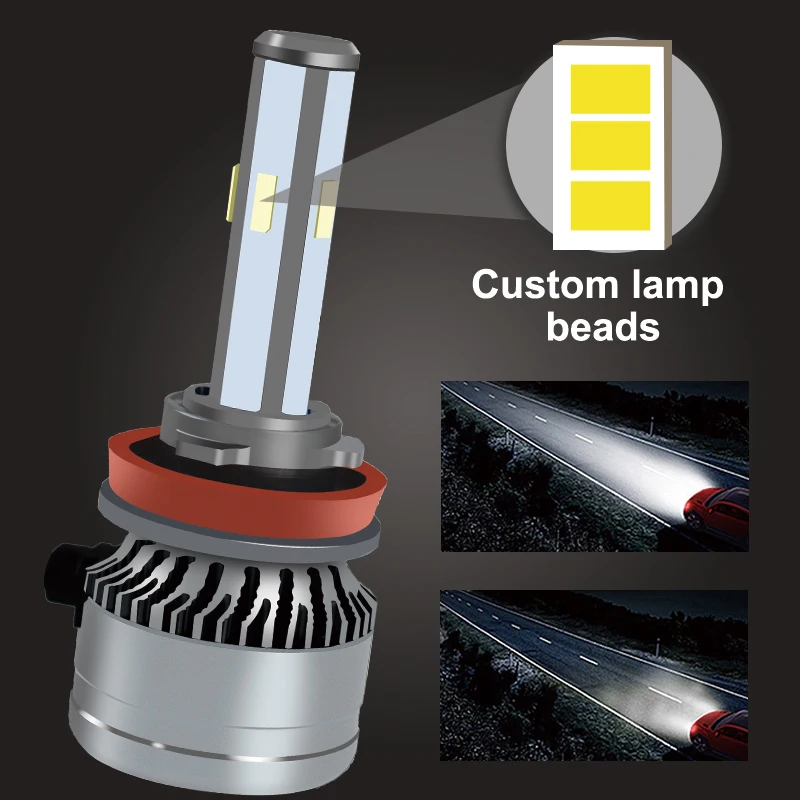 Conpex Super Bright H4 NO Fan 4000 Lumens 12V Car Motorcycle Led Bulbs Headlight