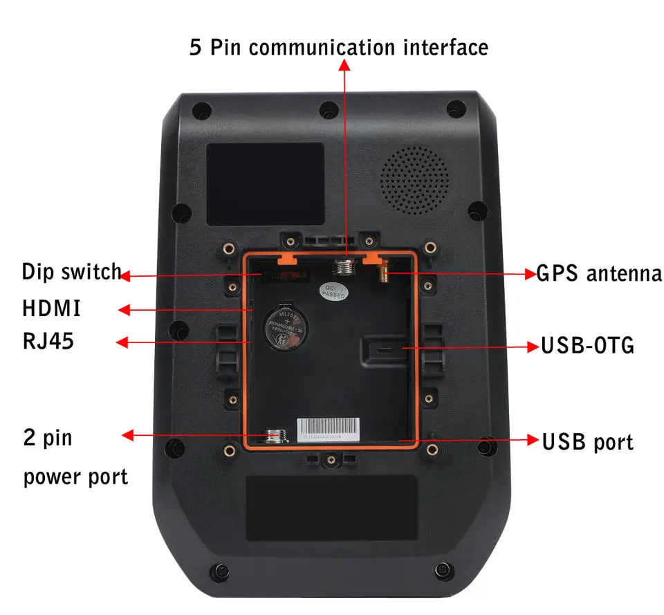 Public Transportation Qr Code Rfid Card Reader Cashless Payment System Payment Console Battery for Bus Ticket Machine