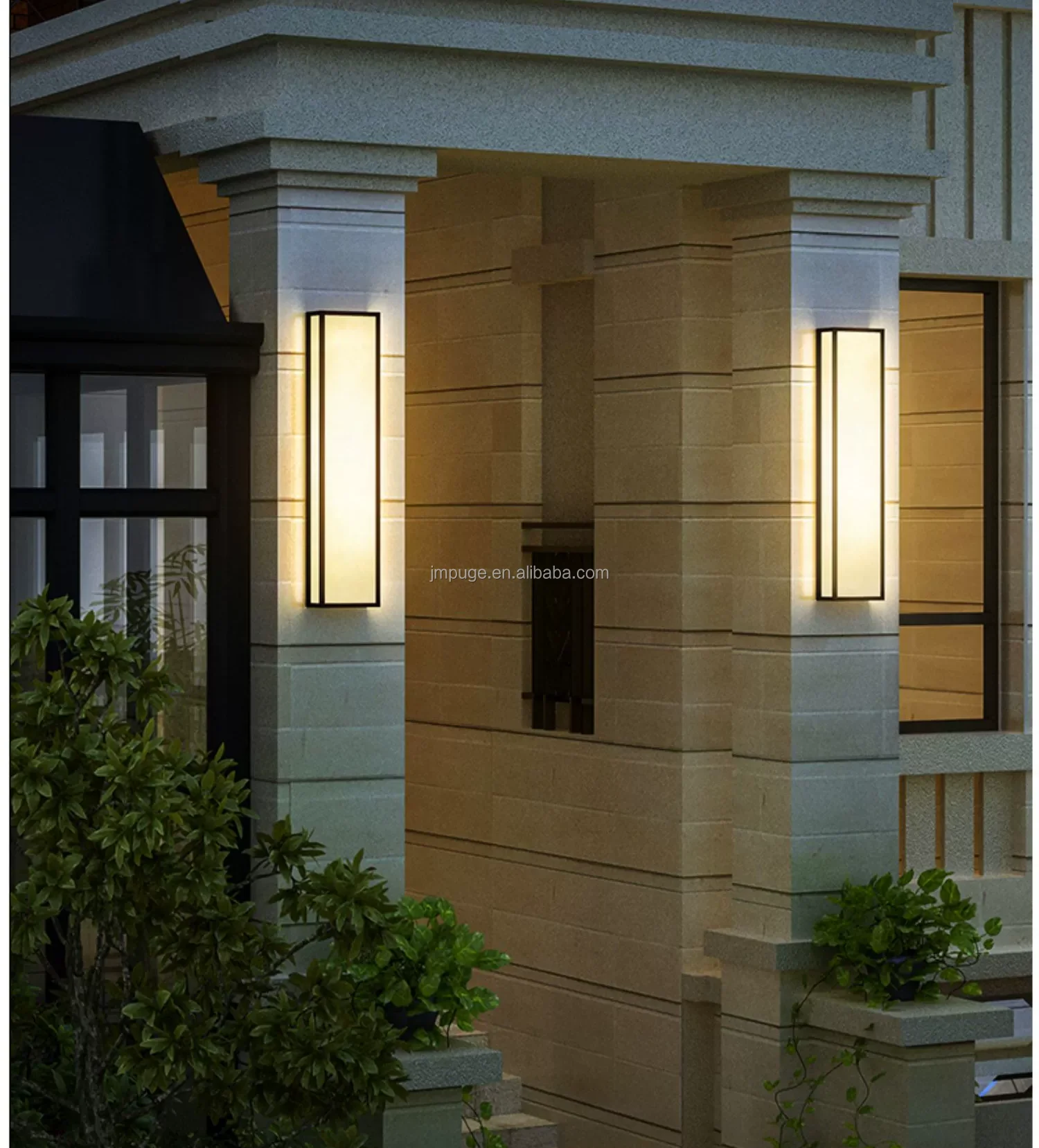 Outdoor Waterproof Wall Lamp Villa Garden Exterior Glass Outdoor Wall