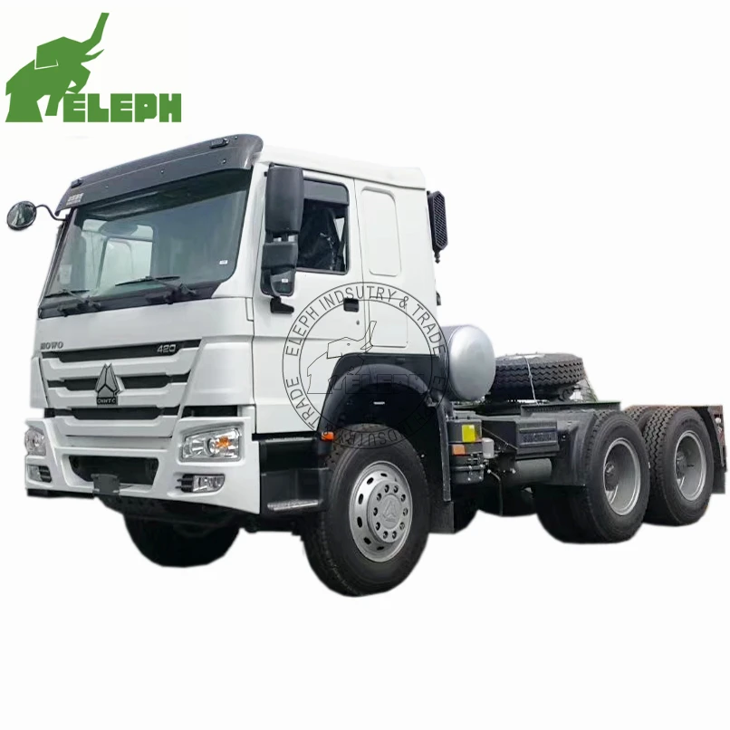 Howo  Head 4 Wheels Second Hand 4x2 Tractor Truck 3 Axle for Sale