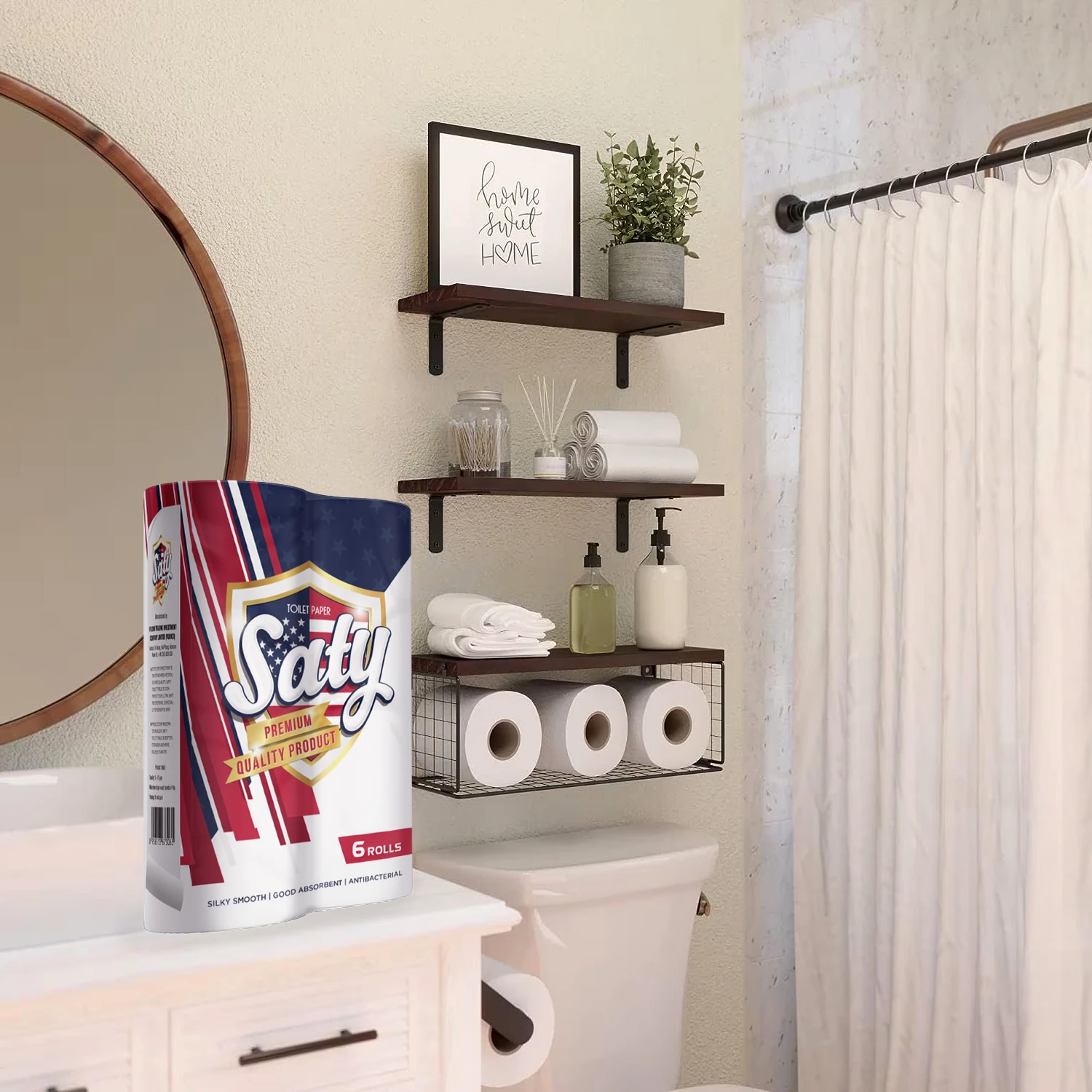 Toilet Tissue Saty Red Premium Quality 6/12/ 24/48 Rolls Cheap Price ...