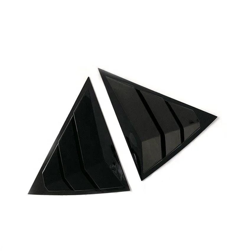 product tiypeor pair rear left and right side vent window quarter louver cover trim for hyundai venue 2019   car exterior accessories-5