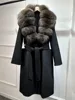 Black + dark coffee fox fur
