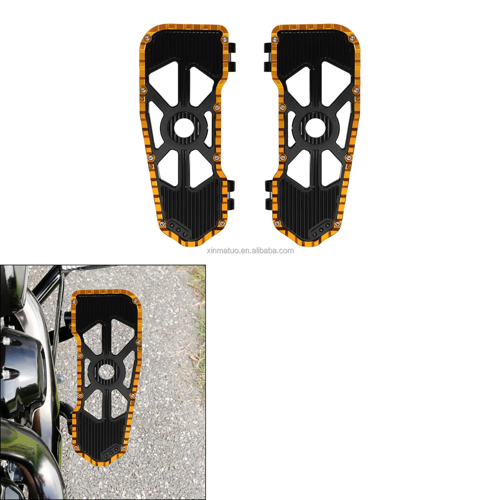 XINMATUO XF2906C576-J Black Rider Driver Footboard for
