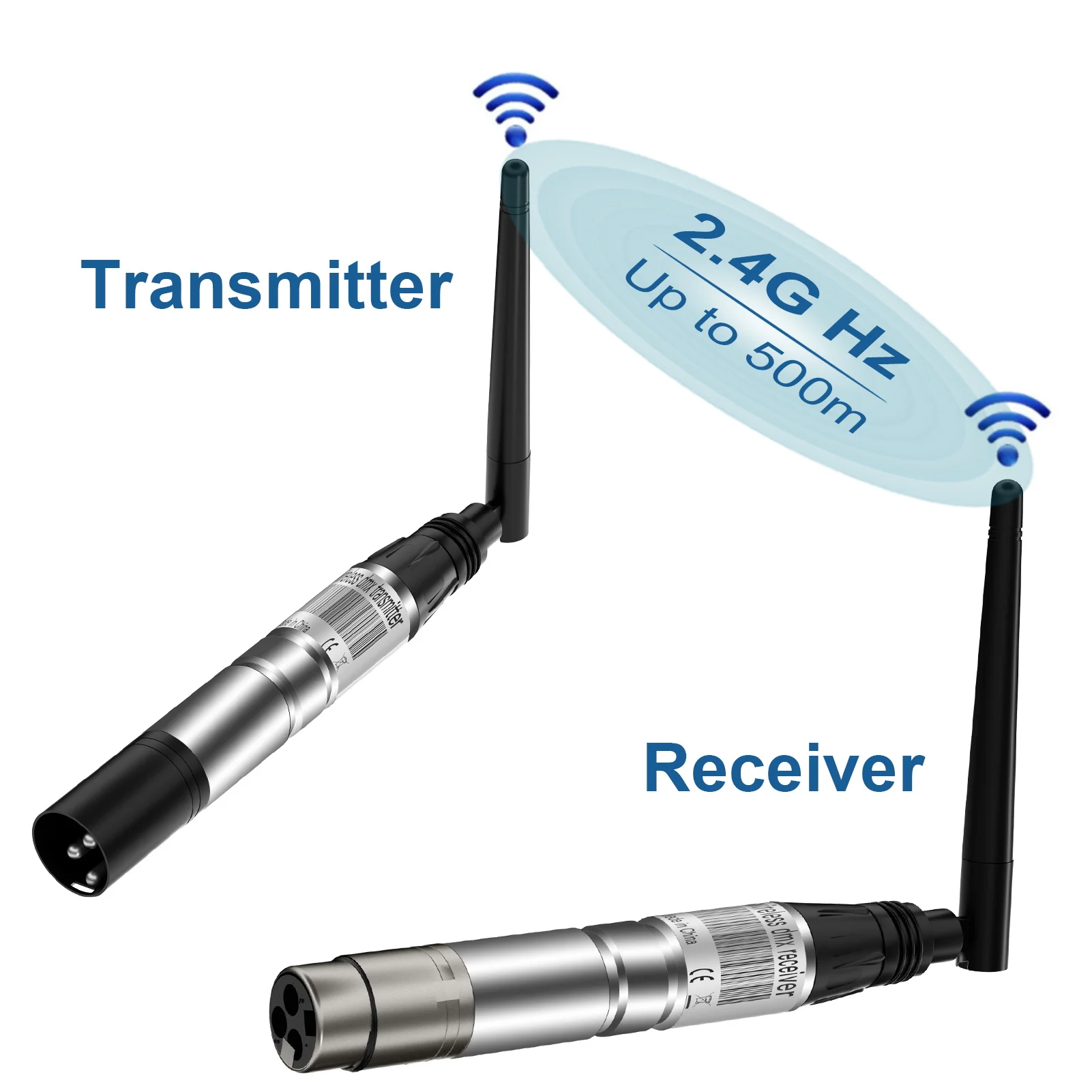 Wireless 2.4G DMX 512 Transmitter / Receiver for Dj Stage Lighting Controller