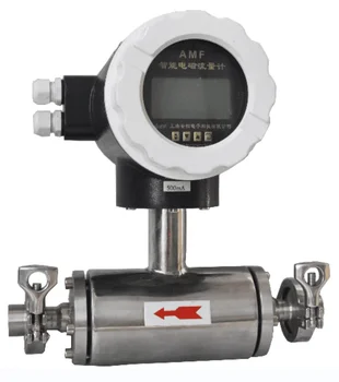 Sanitary grade Watermeter Flow Electromagnetic flowmeter 304ss