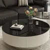 Apricot cabinet with black glass70Round[Single draw]