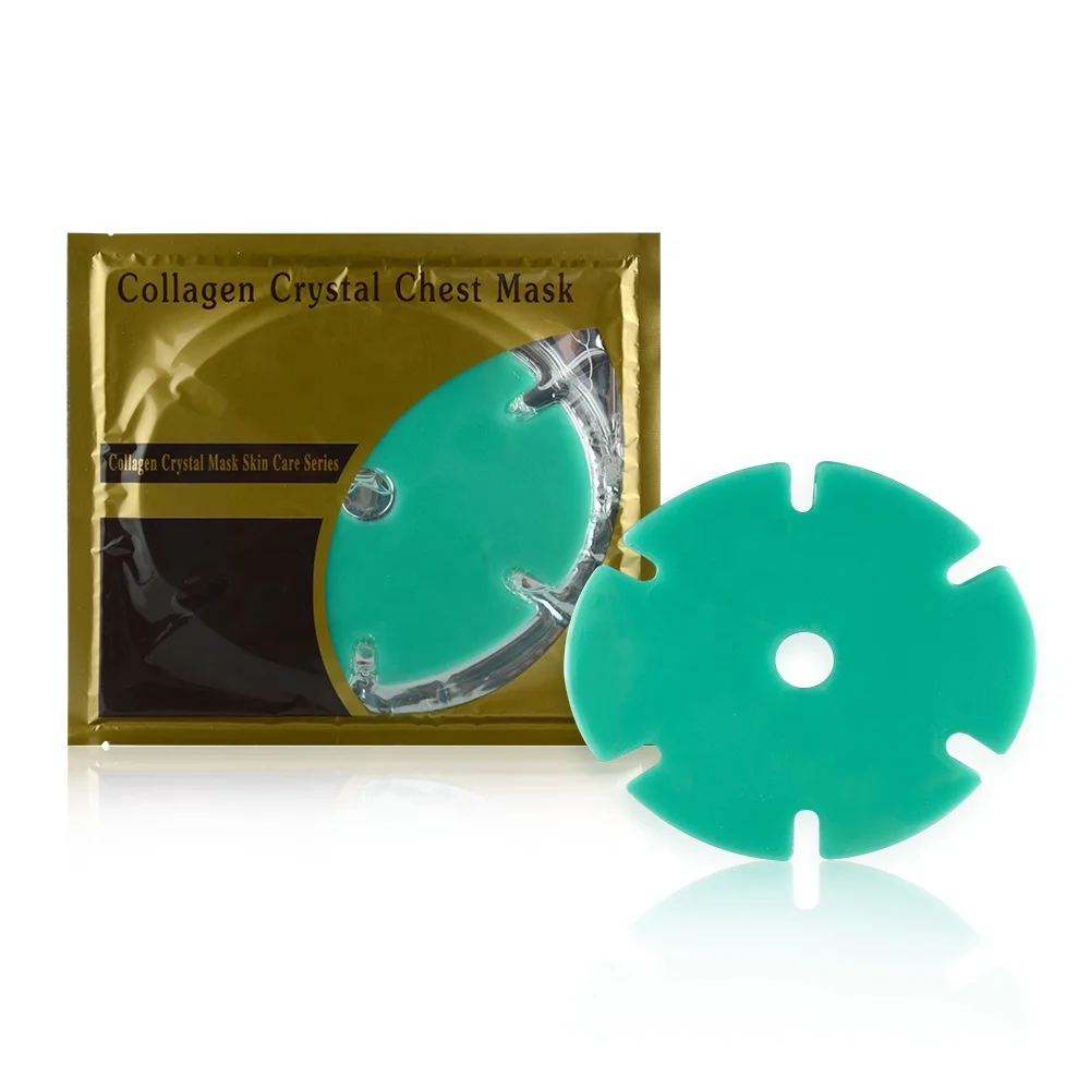 
 OEM частная торговая марка натуральный зеленый чай увлажняющая и питающая кристальная коллагеновая маска для груди  