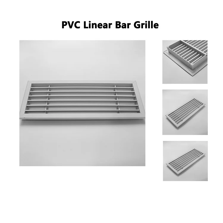 HVAC Wall Air Registers Supply PVC Plastic 30 Degree Linear Bar Vent Grille