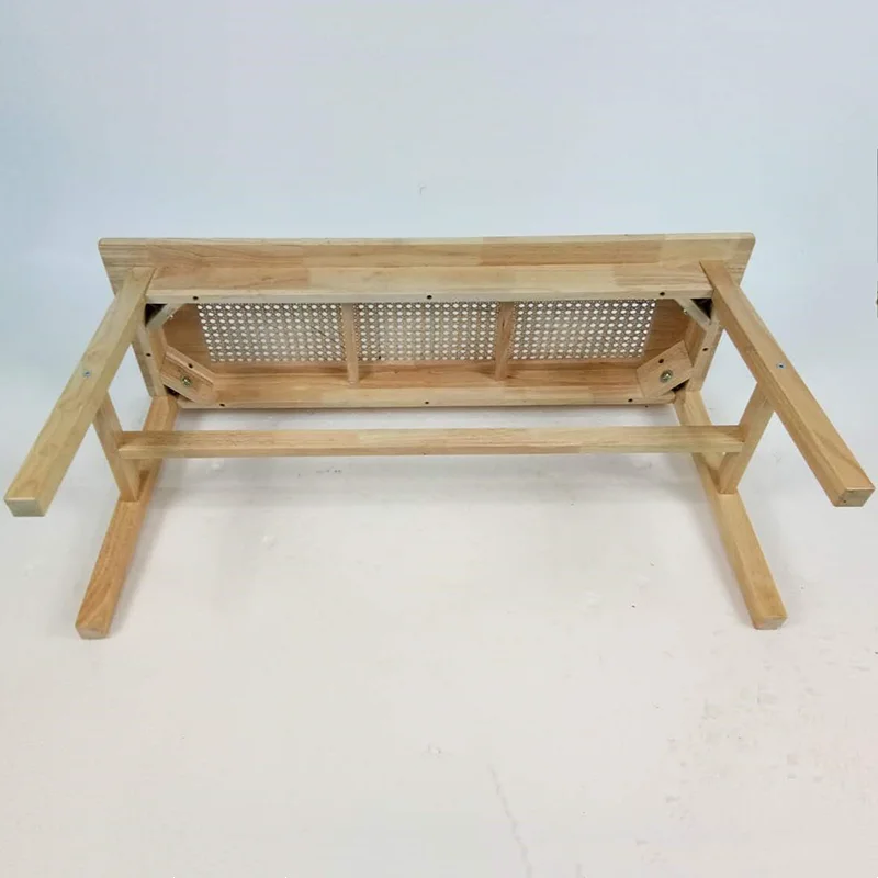 Современная мебель для гостиной, деревянная скамейка из ротанга для столовой, ресторана KD