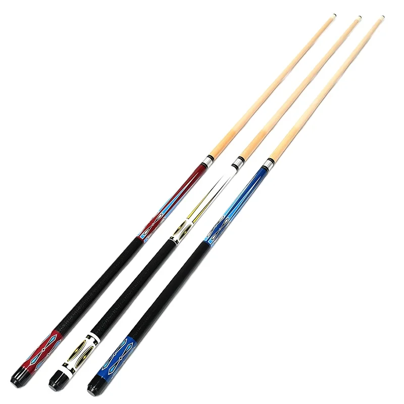 Американский бильярдный кий 1/2, Двухсекционный бильярдный кий, китайский бильярдный кий из твердой древесины, 57 дюймов