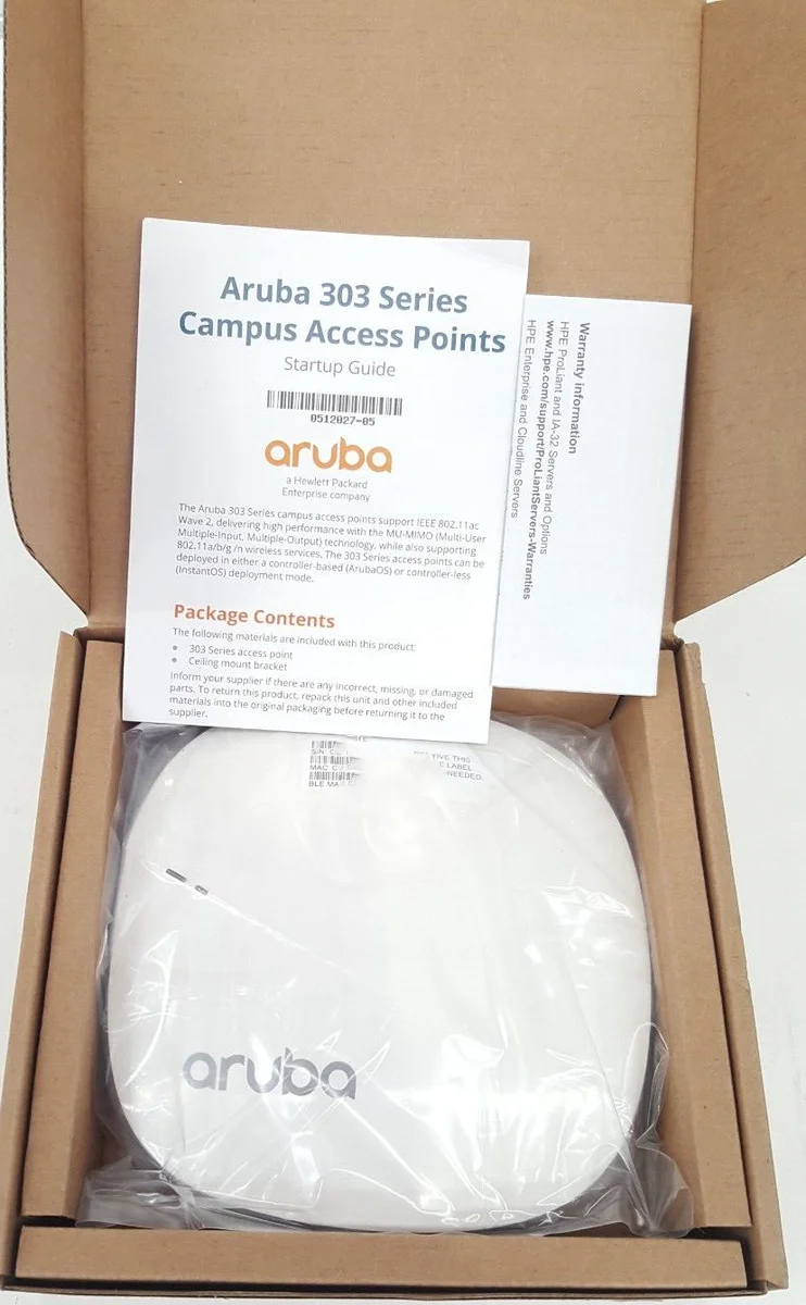 Aruba AP-305 屋内用 無線LAN子機 Wi-Fi 5 5台セット JX936A 無線LANアクセスポイント Aruba AP-305 1台 ARUBA(アルバ