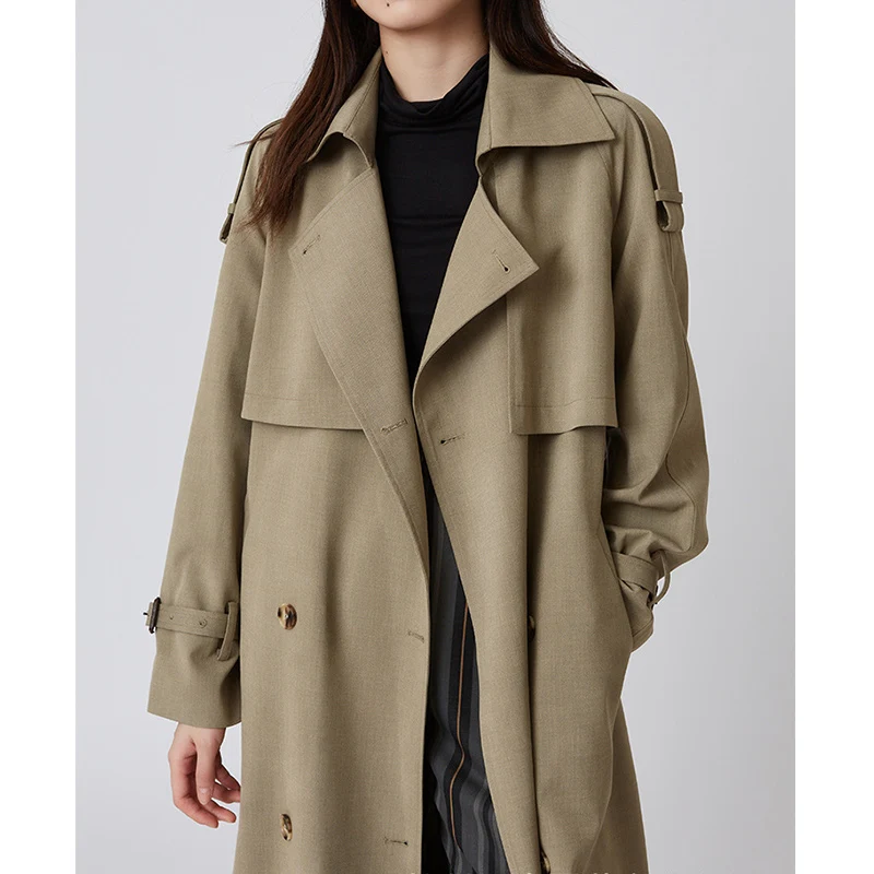 Jtfur Spring Autumn Wind Jacket - Classic Trench Coat