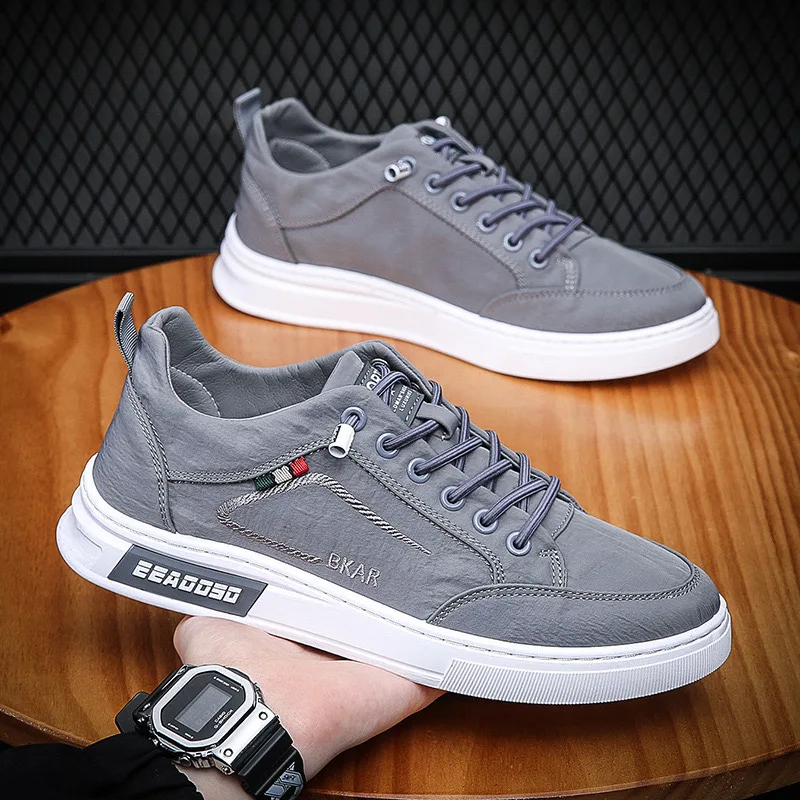 2024 autumn new casual men's shoes Korean version of sports canvas fashion shoes male students ins trend board shoes