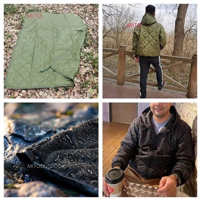 Mito Black Tiger Stripe Multicam Camping Waterproof Warm Camo Woobie