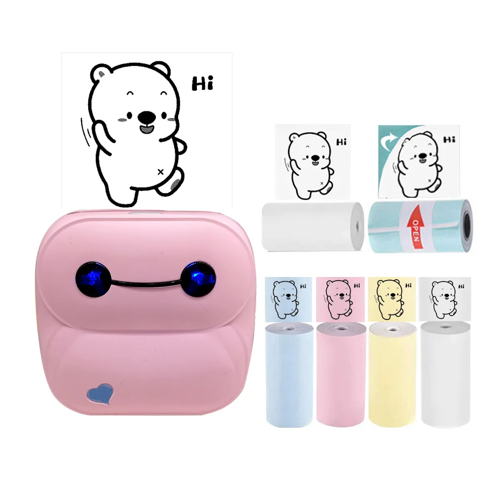 Smartphone Mini Portable Instant Label Sticker Mobile Pocket Thermal Photo Printer