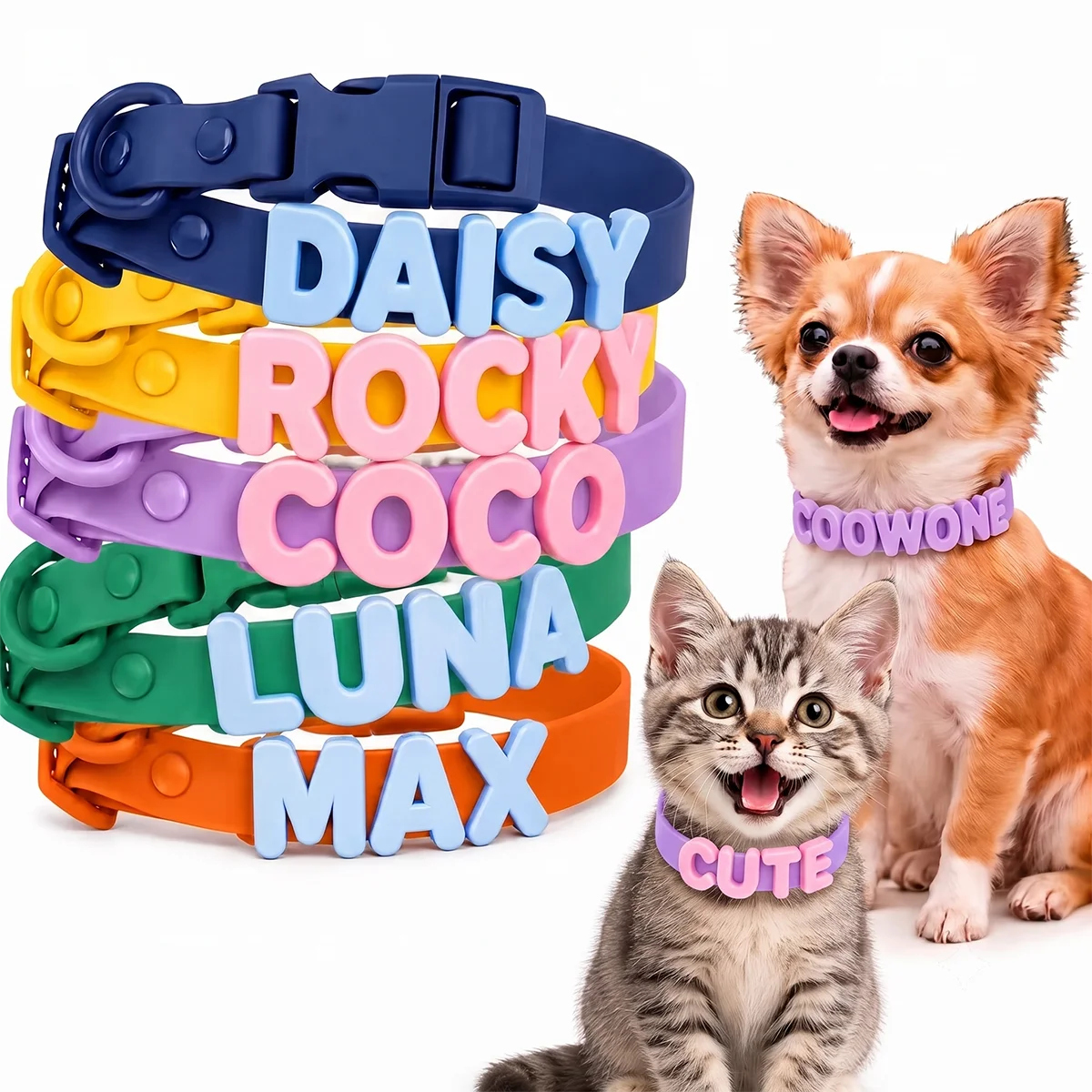 Ensemble de harnais pour chien en PVC personnalisé en gros | 3D Nom OEM | coowone H0cc45df69cc34a76ae2166748cbe9d90F