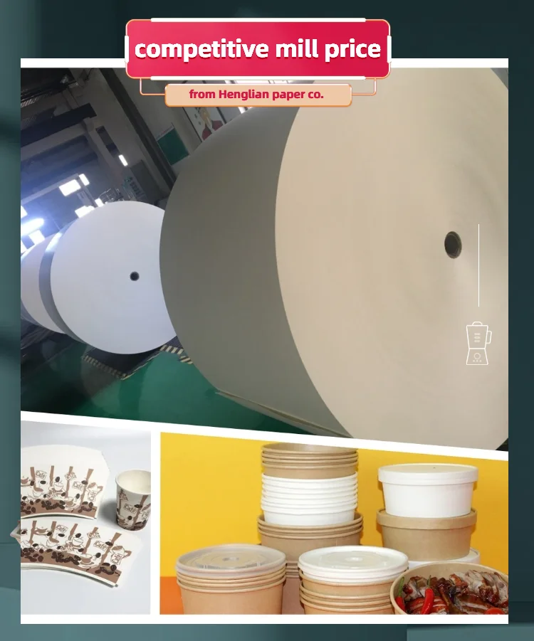 Factory Supplier Eco-friendly Food Grade Uncoated Cupstock Raw ...