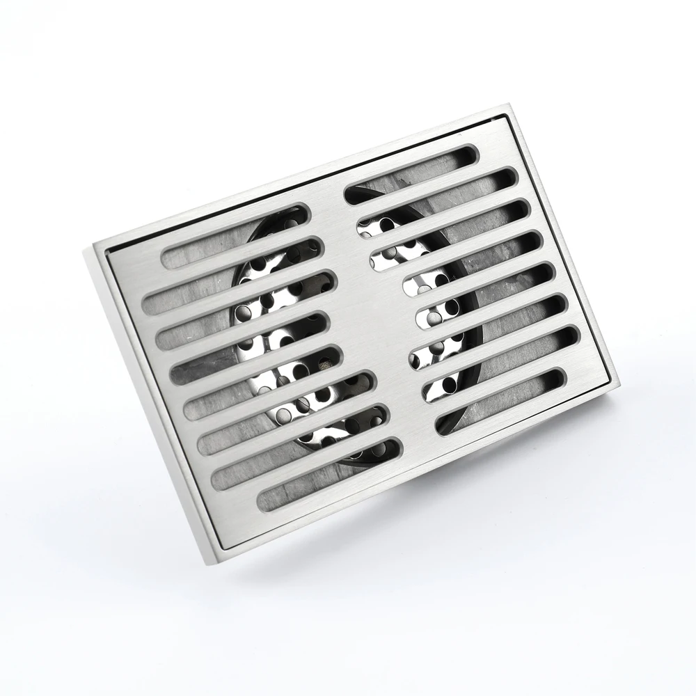 High Quality Horizontal Drainage Rectangular Grate Shower Floor Drain