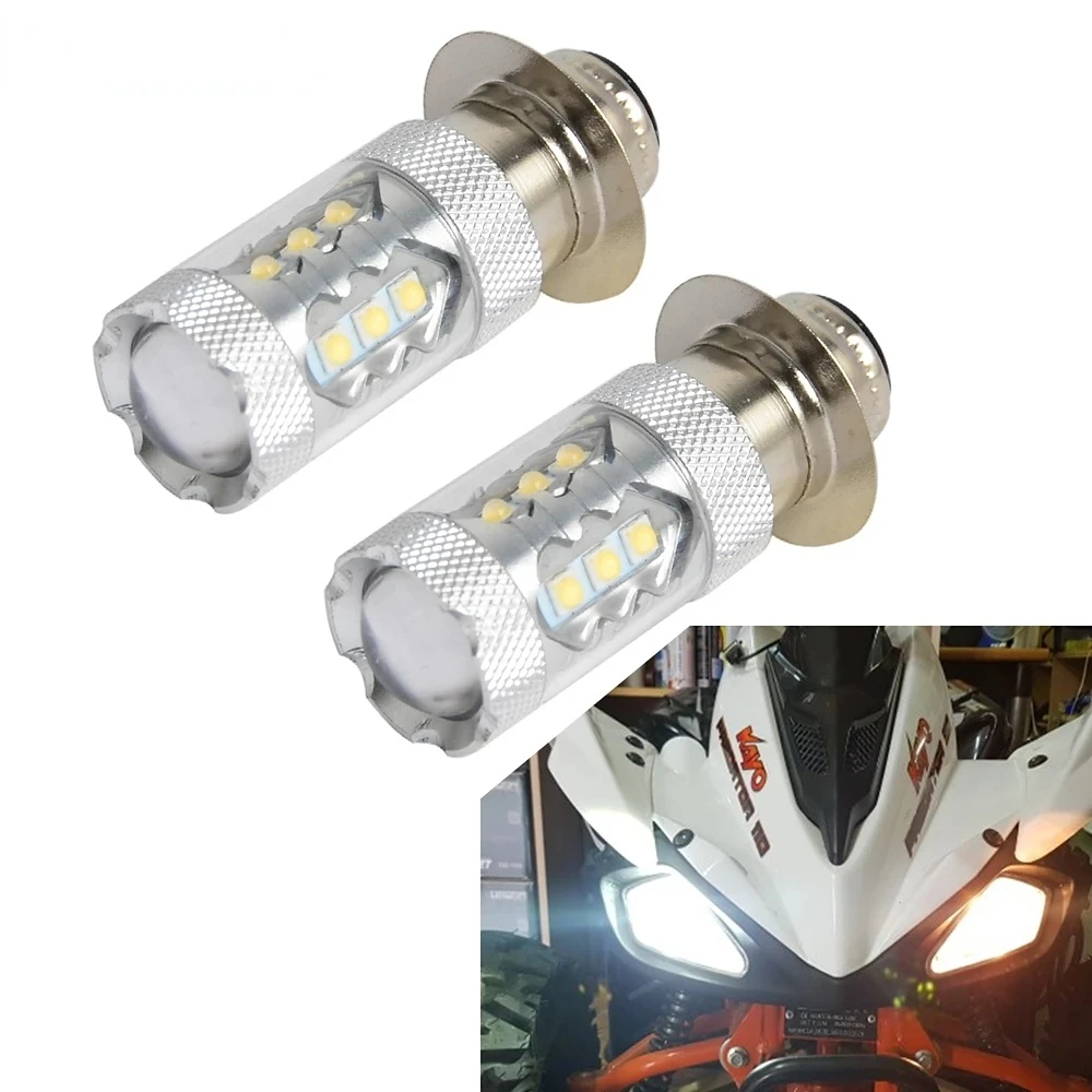 thumbnail image 2 of Sixty61 35W LED Headlight Bulb For Yamaha Warrior YFM350 ATV (1987–2004) – White, Front Placement 2 of 6
