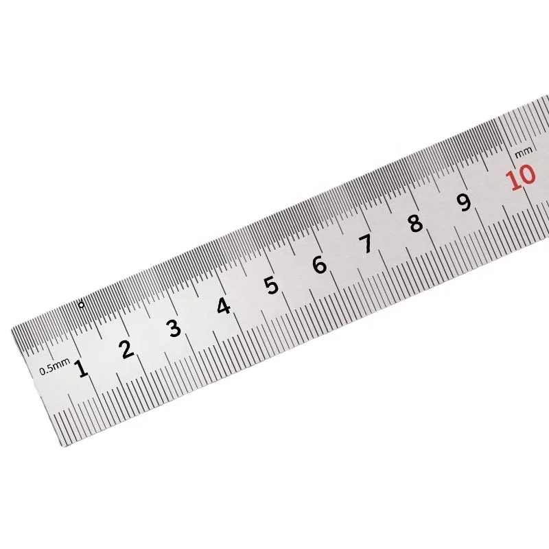Мульти спецификация 15 см-200 см Передняя Метрическая и задняя английская нержавеющая сталь утолщенная прямая Линейка