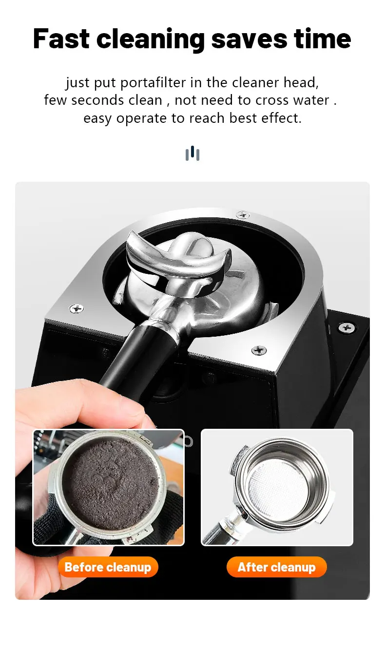 Commercial Espresso Coffee Portafilter Cleaner Machine Electric