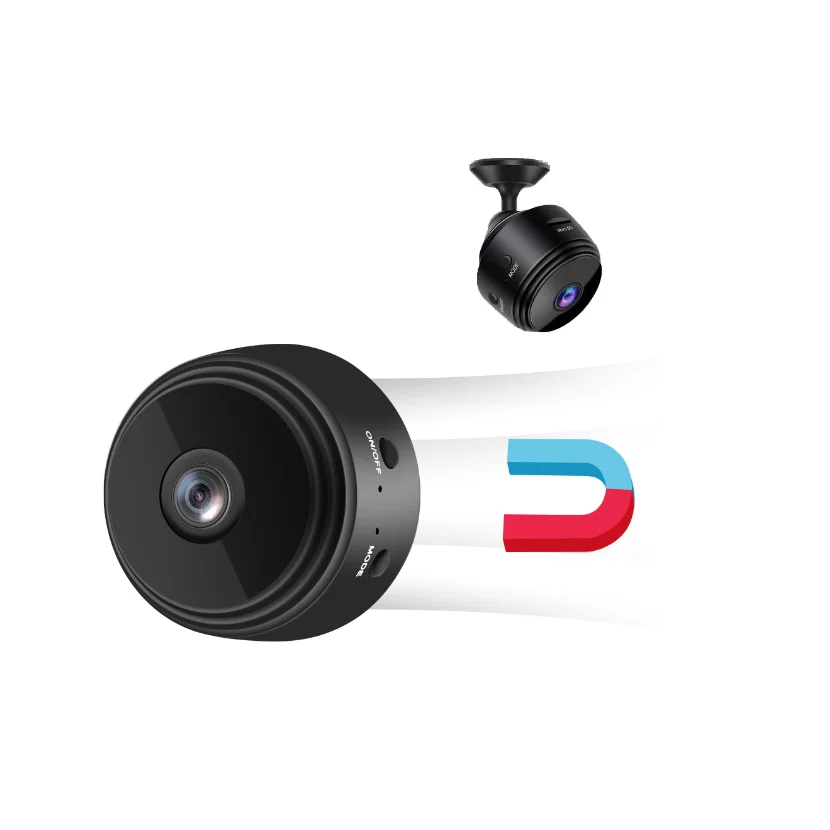 Mini Caméra Cachée WIFI HD 1080P - Caméra Nounou Avec Détection Mouvement, Objectif Serpent Portable, Surveillance Distance Live