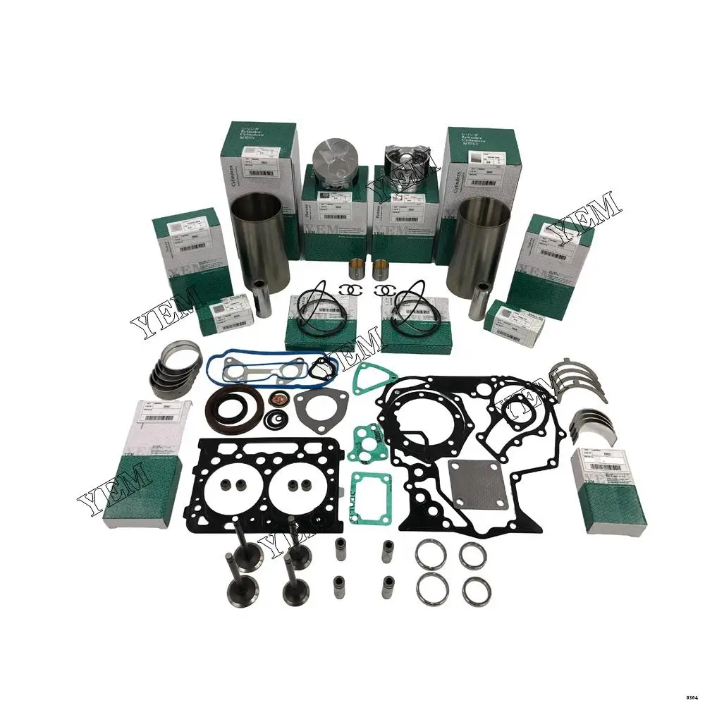 Z602 Overhaul Kit With Piston Rings Bearings Piston Rings Full Gasket Set Valve Liner Kit for Kubota