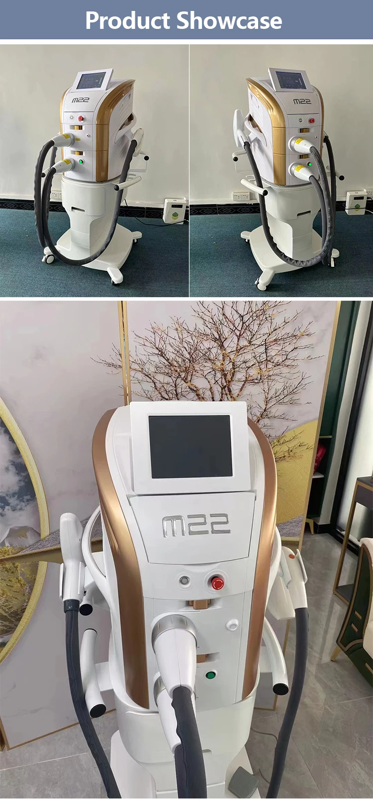New Arrival Nd Yag Laser 2 In 1 Skin Care Hair Removal Machine Nd Yag Laser Hair Removal Machine Skin Tightening For Wellness M