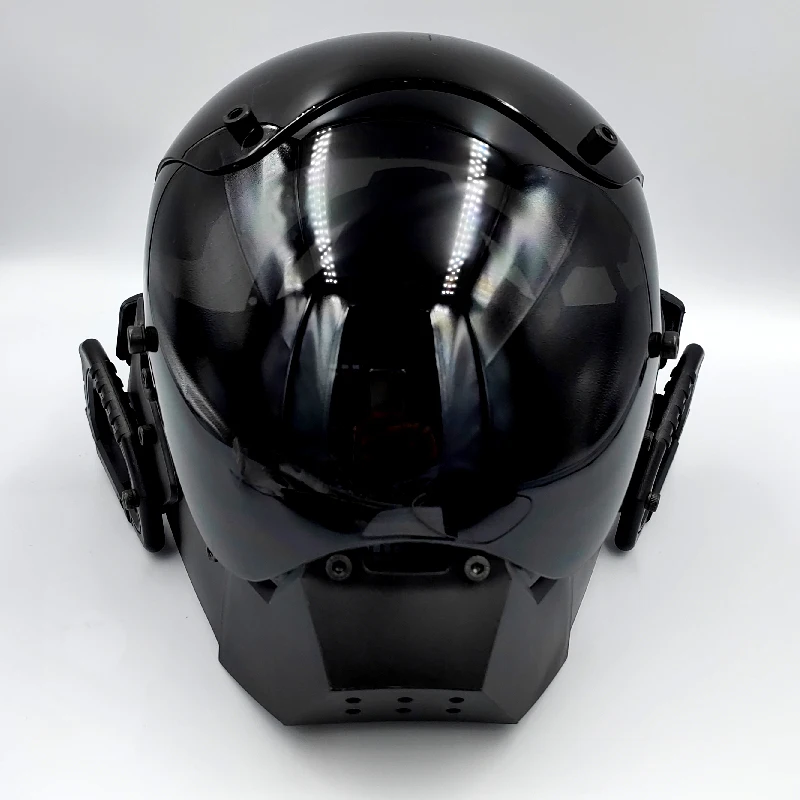 black motorcycle helmet cyberpunk 2077 Functional Half Mask Techwear Official the perfect blend of style and tech! Black Motorcycle Helmet Cyberpunk 2077