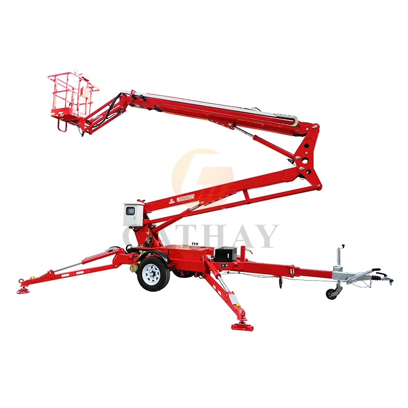 peel&lift セットアップ Titeco Tgz-8 AC Power Mini Manlift 200kg 10m Towable Boom