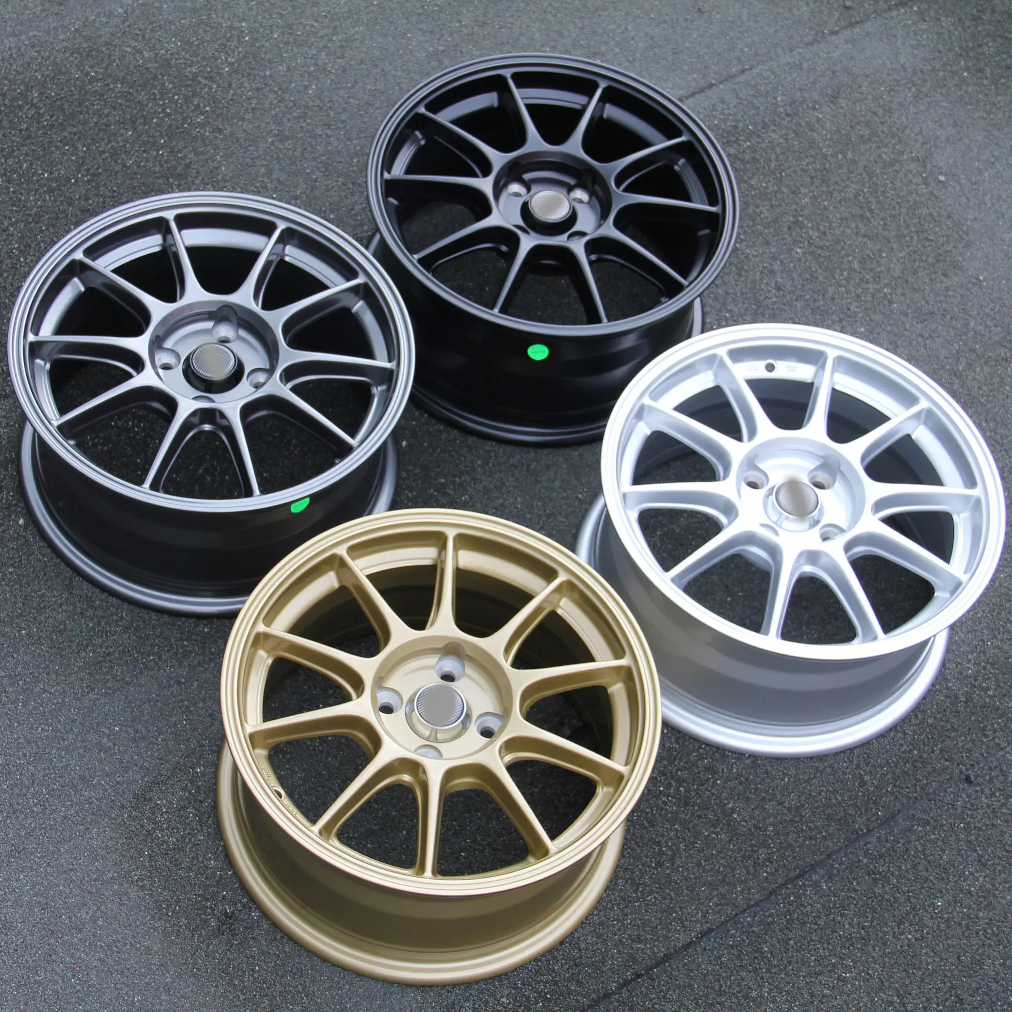YQ Alloy Wheels 15 18 Inch Rims 7J 8J 23 35 38 ET 4 5 Holes 100
