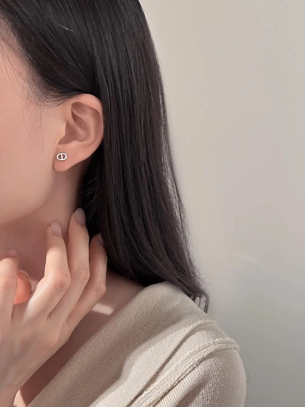 KAKODIY New Pig Nose Stud Earrings Fashion £925 Simple Stud Earrings Accessories Earrings detail 7