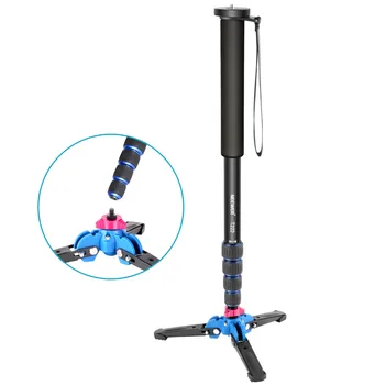 Neewer Extendable Camera Monopod with Removable Foldable Tripod Support Base Aluminum Alloy for    DSLR Cameras detail image