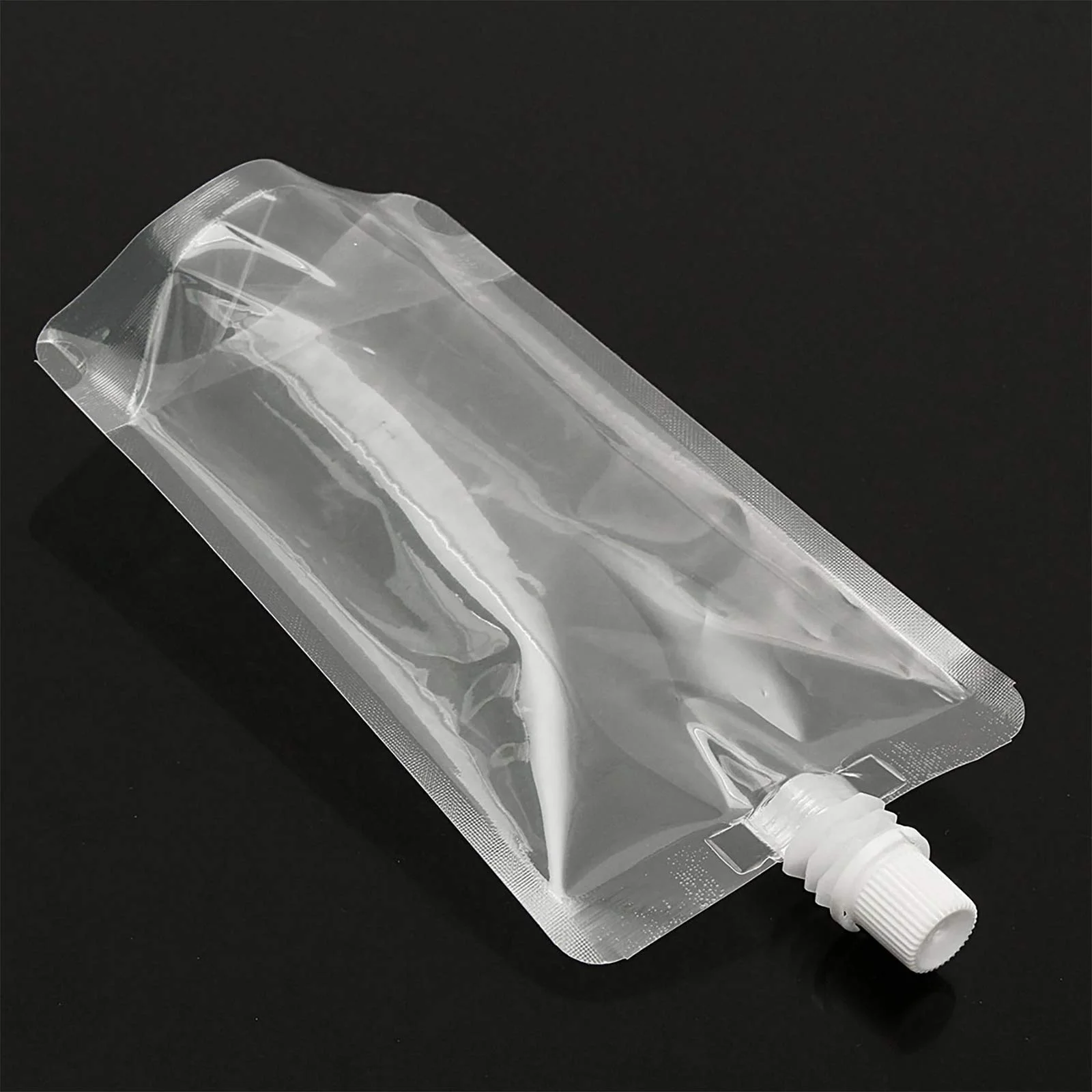 Customized Printing self standing nozzle bag Portable transparent ...