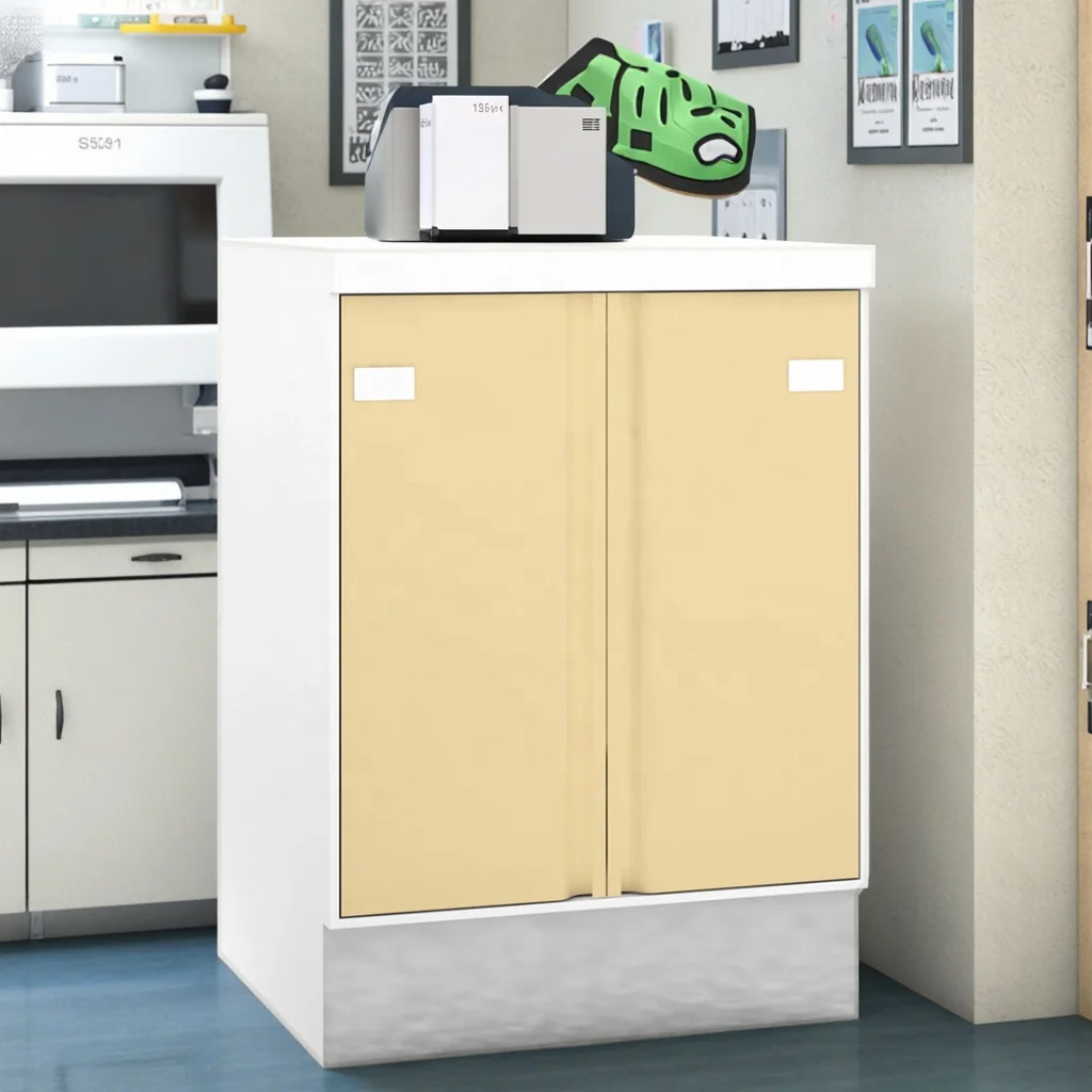 Heavy Duty Modern Hospital Double Door Undercounter Stainless Steel Storage Cabinet 800mm Medical Equipment Durable Lock System 4