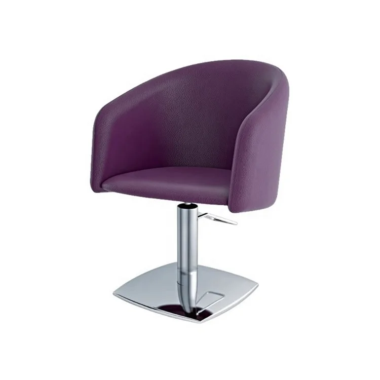 purple barber chair