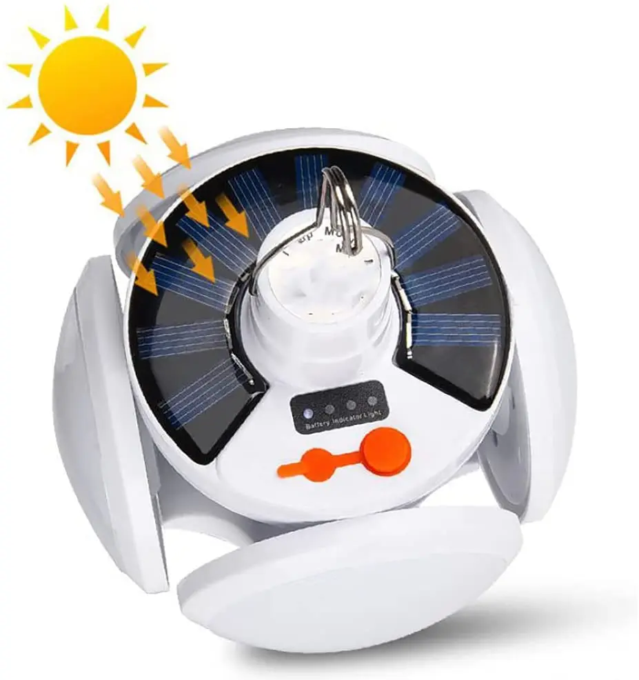 led solar folding football light