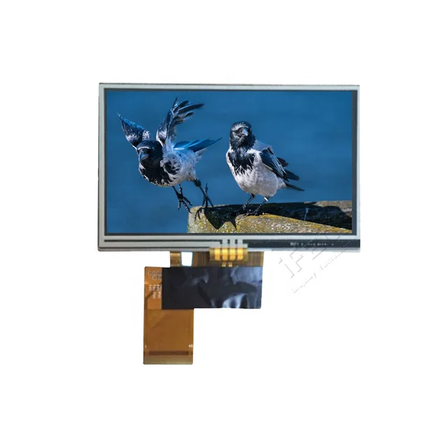 4.3 inch RTP 4 wire Resistive Touch Screen TFT LCD TM043NBH02-40 / 480x272 WQVGA Portable Navigation LCD Display Module Panel