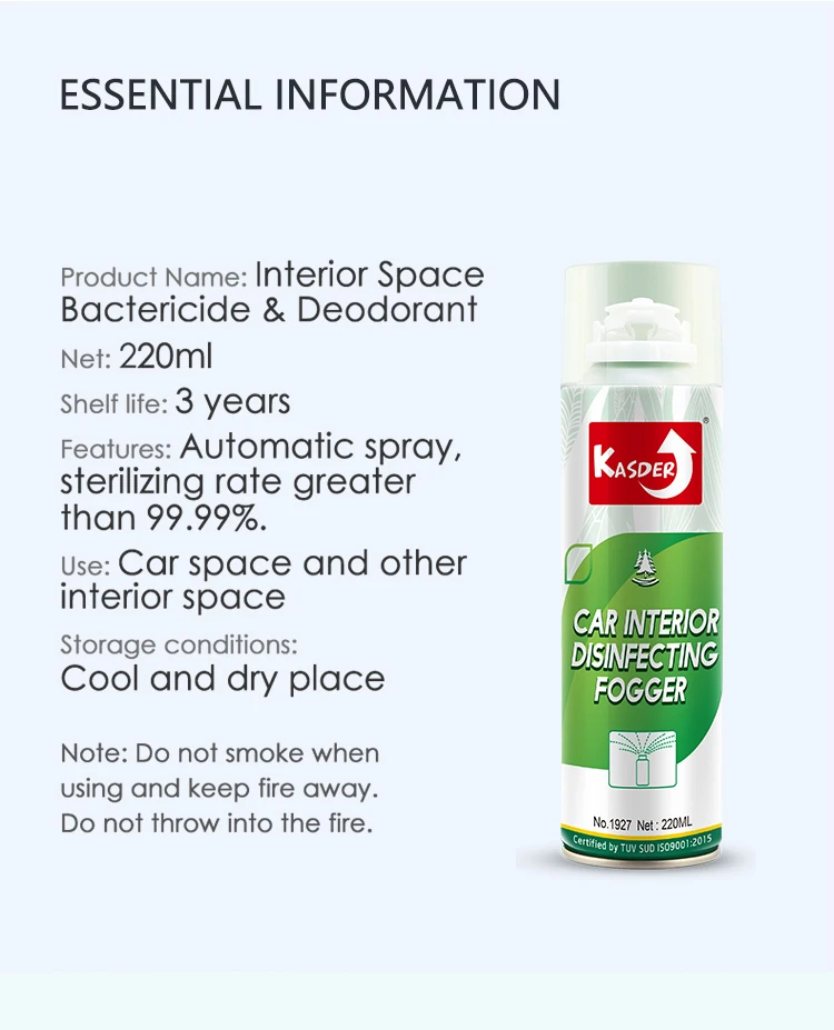 Kasder 220ml New Car Scent Car Interior Disinfecting Fogger Buy Car