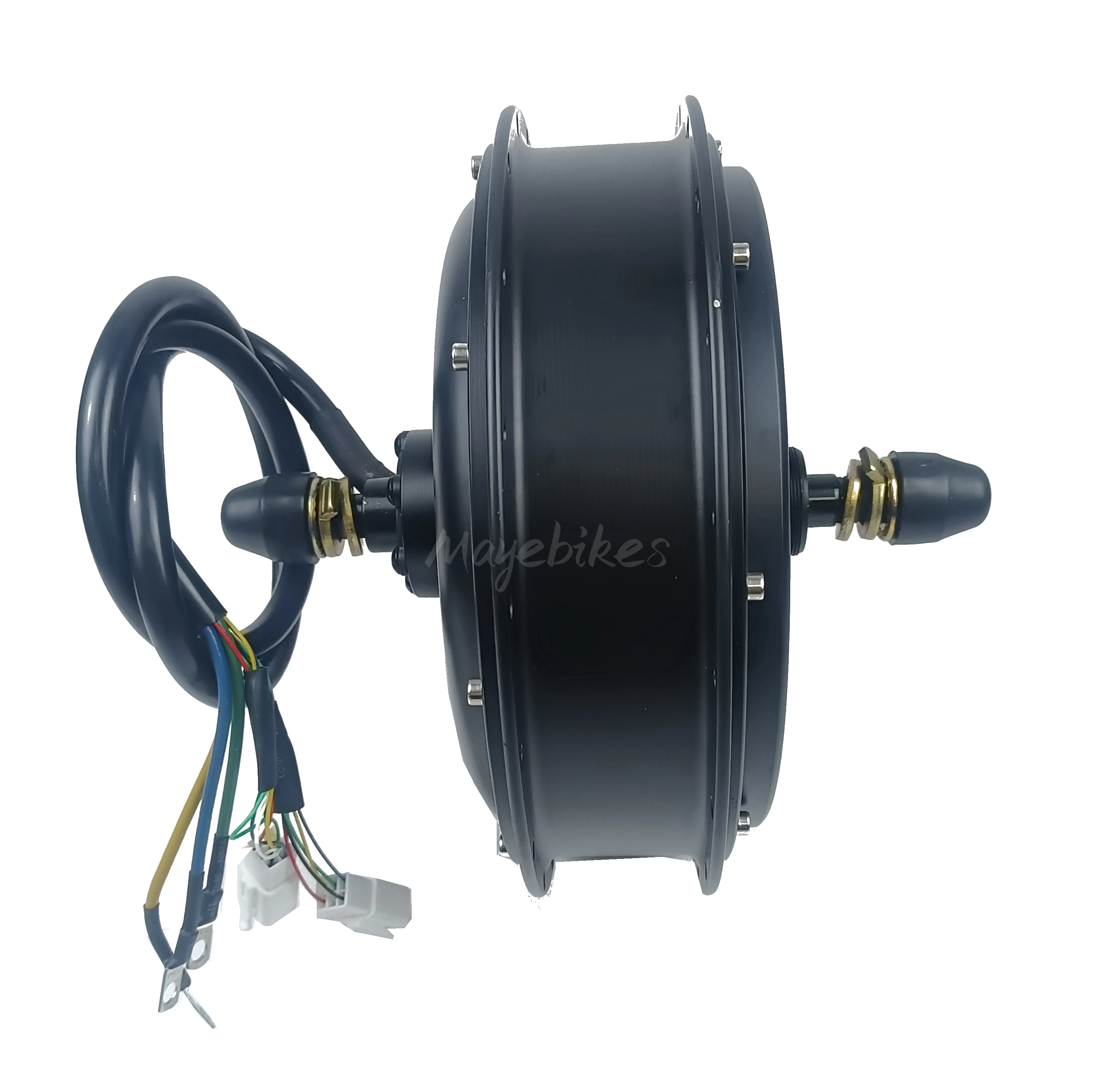 Electric Bicycle Hub Motor 48v 60v 72v 96v Ebike 3000w 3kw Bldc Motor Hub  150mm Open Size for Electric Motorcycle Conversion Kit